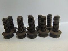 HEX FLANGE SCREW, GRADE 8, 5/8-11X3, COARSE THREAD, PHOSPHATE & OIL, LOT OF 10