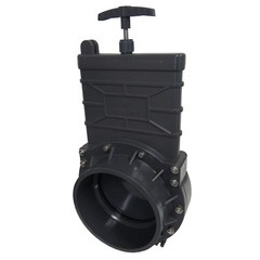 New 6″ (Slip X Slip) Sch 80 Gate Valve PVC Splashboard SS Nuts & Bolts