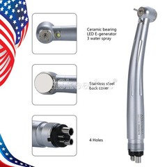 Dental High Speed Handpiece E-generator LED Ceramic 3 Spray 4 holes ASkeadnt