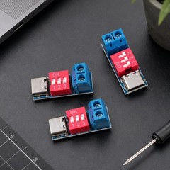 Silver Blue Pink USB C PD Trigger Board Module PD QC Decoy Tools