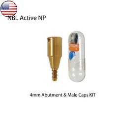 US Dental Attachment Locator Abutment for Nobel Biocare NP/RP 1-5mm Caps Kit