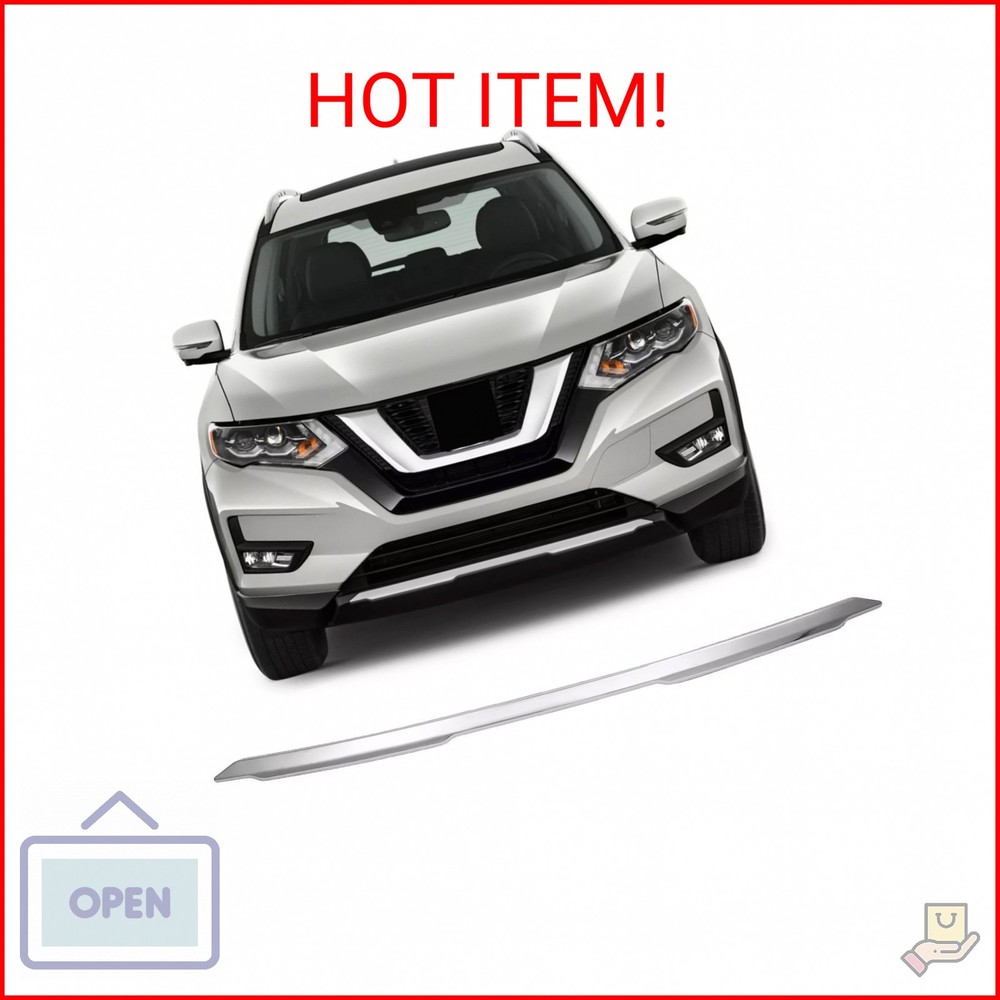 YLT AUTO Front Lower Grille Molding Trim Compatible with 2017-2020 Nissan Rogue