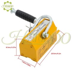 Permanent Magnetic Lifter Lifting Magnet 440 lbs/200 kg 2.5 Safety Factor Yellow