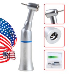 1-5* Dental Slow Low Speed Contra Angle Handpiece Push Button Fit FG 1.6mm Bur