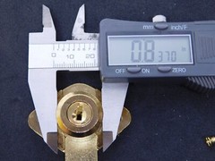 DESK OFFICE DRAWER CABINET LOCK BRASS 7/8″DIA x7/8″L Cylinder Keyed Different HN