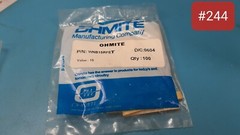 ( ONE BAG OF 100 PCS ) OHMITE RESISTOR 1W 15 OHMS , P/N# WNB15RFET