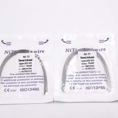 Heat Thermal Activated Rectangular Niti Wire Arch Ovoid Form Upper Lower All