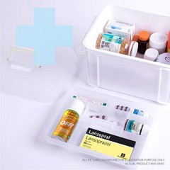 Deke Home – Portable First Aid Medicine Organizer Handle Plastic Family Medical
