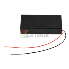 3.7V 2 x18650 Battery Holder Box Storage Case Parallel Battery Holder With Cable