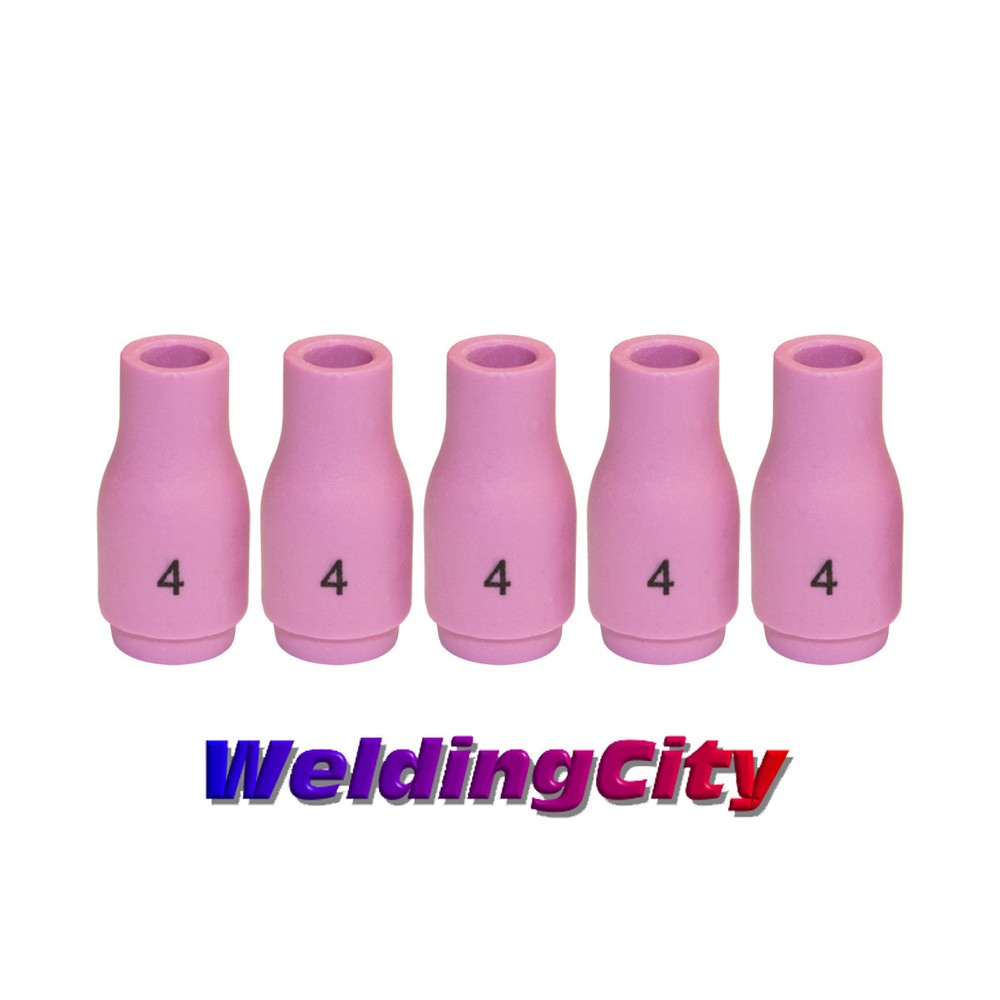 WeldingCity® 5-pk Ceramic Cup Nozzle 13N08 #4 1/4″ TIG Welding Torch 9/20/25 USA