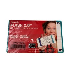 Hamelin Flash 2.0 Card 4″x6″ 80 Count Ruled Heavyweight Cards – Turquoise