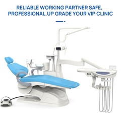 TJ2688-F6 Dental Unit Chair Computer Controlled DC Motor PU Leather Doctor Stool