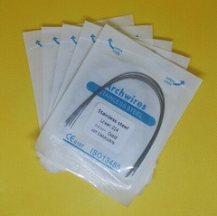 10 Packs Dental Arch Wires Orthodontic Stainless Steel Round Ovoid Form 100Pcs