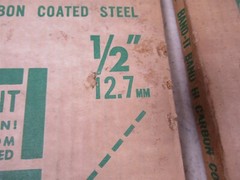 Lot of 2 Boxes of Band-It C304 100′ High Carbon Coated Steel 1/2″ Vintage
