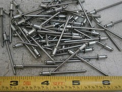 POP Rivet SK42BS Countersunk Head Rivets 1/8″ x .275″ Steel Lot of 100 #5688