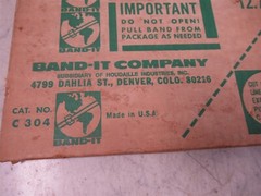 Lot of 2 Boxes of Band-It C304 100′ High Carbon Coated Steel 1/2″ Vintage