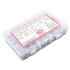 780 Pcs Pan Head Sheet Metal Screws Assortment Kit #4#6#8#10 Stainless