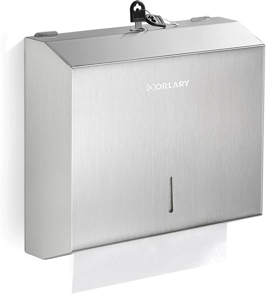 Paper Towel Dispenser Wall Mount Commercial, C Fold Multifold Hand Paper Towel D