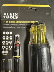 Klein Tools 32304 HVAC 14-in-1 Adjustable Screwdriver impact rated(533)