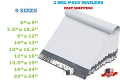 Poly Mailers Shipping Bag 5×7 6×9 9×12 10×13 7.5×10.5 12×15.5 14.5×19 19×24