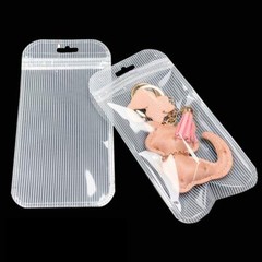 Clear/Frosted/Striped/White Flat Plastic QuickQlick™Storage bags for Craft Items