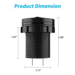 Automotive USB Car Charger LED Digital Voltmeter Voltage Gauge Ammeter Panel 12v