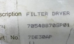 INGERSOLL RAND Model No. 7DE30AP Liquid Line Filter 38293403