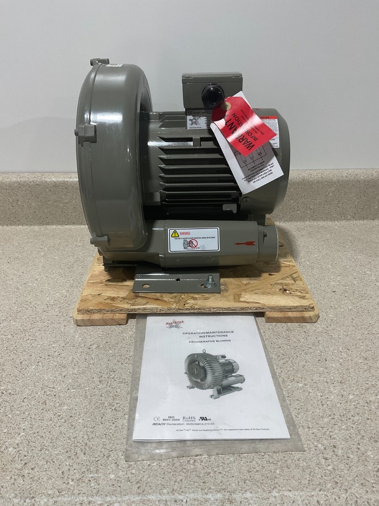 All Star Regenerative Blower RBH3-105-3 NEW