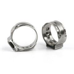 100/260Pc Stainless Steel Single Ear Car High Pressure Fuel Stepless Hose Clamps