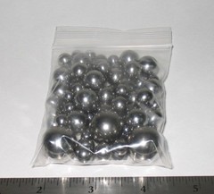 Assorted Steel Ball Pack Multi Size Variety 13.5oz (383 grams)