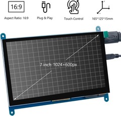 7 Inch IPS LCD Touch Screen Display Panel 1024×600 Capacitive Screen HDMI Mon…