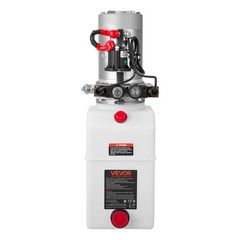 Uimoso 6 Quart Double Acting Hydraulic Pump 12V Dump Trailer Power Unit SAE#6