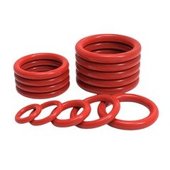 1mm Cross Section O Rings VMQ Silicone Food Grade 3mm-44mm ID (+200℃ / -35℃)