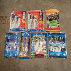 LOT Of Vintage Pens Blue Black PaperMate Grip Bic Stick Scripto Ball Promarx