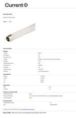 GE 35797 LED15ET8/G4/850 LED T8 Bulb / Lamps 15 Watt 5000k 2300 lumen 20 Count