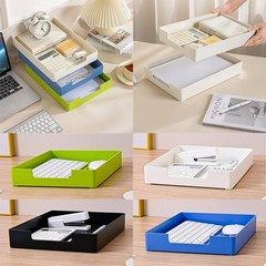Letter-Size Tray, Desk Drawer Organizer, A4 Plastic Paper Tray, Stackable Pla…