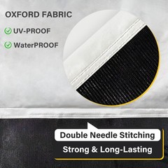RV Awning Sun Shade Screen 8’×15’3”(Fit for 16′ Awning),Mesh Oxford Sunscr