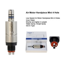 Dental Mini Air Motor 4 Hole Low Speed Handpiece ISO E type Inner Water NSK KAVO