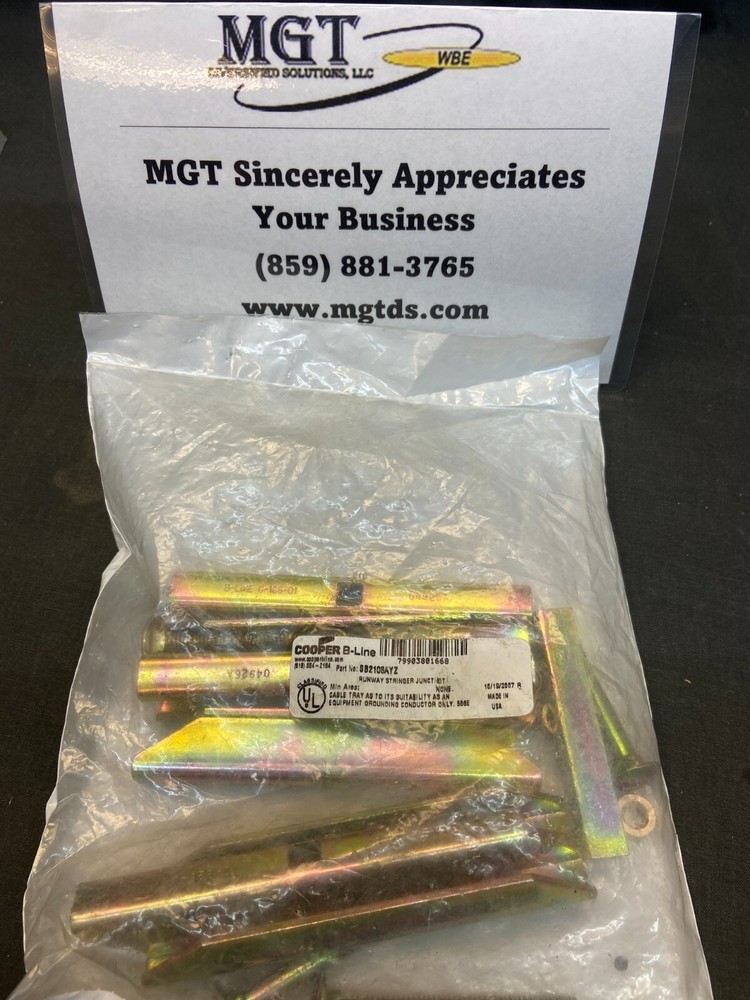 B-Line / SB2108AYZ / RUNWAY STRINGER REDUCER BUTT SPLICE KIT, YELLOW ZINC