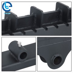 4000lb For Kubota Skid Steer Pallet Fork Frame W/ Receiver Hitch & Spear Sleeves