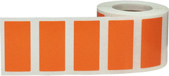 Rectangle Color Stickers | 0.75 x 1.5″ Inch | 500 Pack | Pick One Color