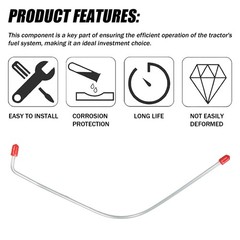 New Fuel Line for Ford New Holland Tractor 8N 9N 2N 1/4 86591375 9N9282A