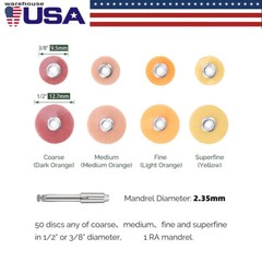 300pcs Dental Contouring Finishing Polishing Discs 9.5/12.7mm 50pcs/pack
