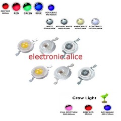 3W High Power LED Chip Light Beads White Red Blue Green IR light-emitting diode