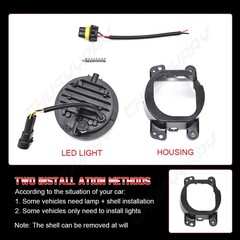 Round Fog Light with Jeep Grand Cherokee Fog Lights Front Bumper LED Fog Lamps