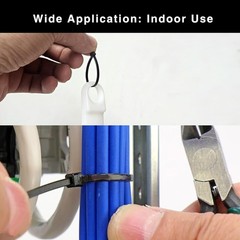 Multi-Purpose Zip Ties 250 Strong 4 Inch Black Nylon Secure Cable Management