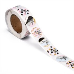 Thank You Saying Sticker Labels 500 each per roll Great for Orders Crafts