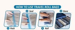 Vacuum Storage Bags, 80% Compression Vacuum Seal Space Saver Plastic Packaging