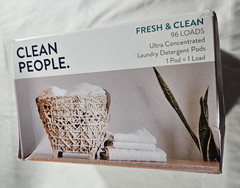 The Clean People Laundry Detergent Pods – Fresh and Clean – 96 Count (Open – Box