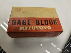 Mitutoyo Rectangular Steel Individual Gage Blocks, Qty 7